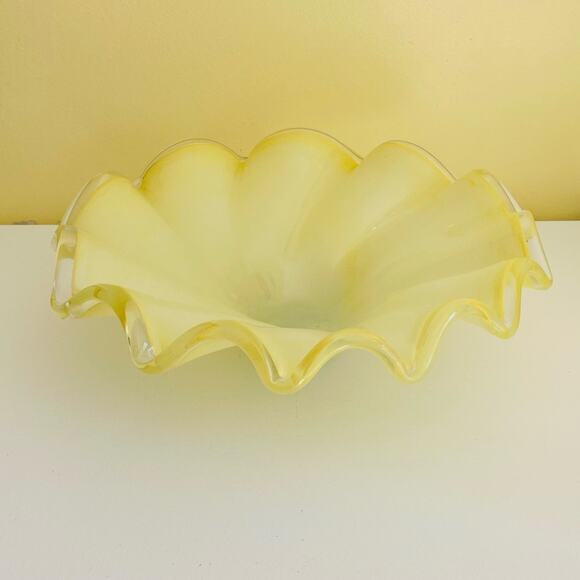 Hand Blown Art Glass Bowl, Centerpiece, Decor, Serving, Server, Home Accent - Picture 14 of 15